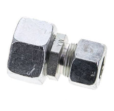 15L & 22L Zink plated Steel Straight Cutting Fitting with Swivel 160 bar NBR O-ring Sealing Cone ISO 8434-1