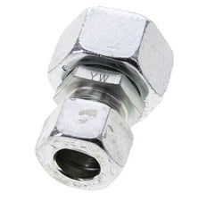 15L & 22L Zink plated Steel Straight Cutting Fitting with Swivel 160 bar NBR O-ring Sealing Cone ISO 8434-1