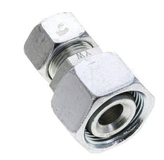 15L & 22L Zink plated Steel Straight Cutting Fitting with Swivel 160 bar NBR O-ring Sealing Cone ISO 8434-1