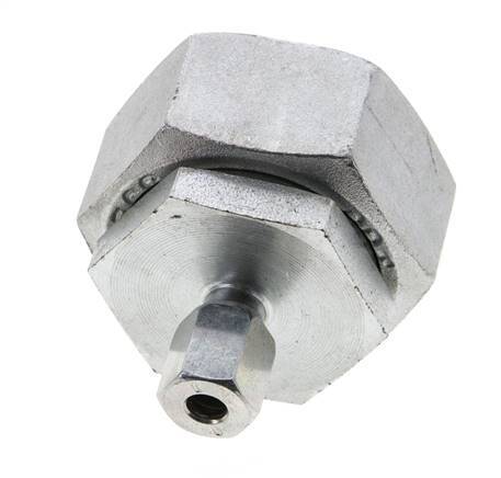 6L & 35L Zink plated Steel Straight Cutting Fitting with Swivel 160 bar NBR O-ring Sealing Cone ISO 8434-1