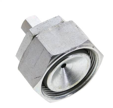 6L & 35L Zink plated Steel Straight Cutting Fitting with Swivel 160 bar NBR O-ring Sealing Cone ISO 8434-1