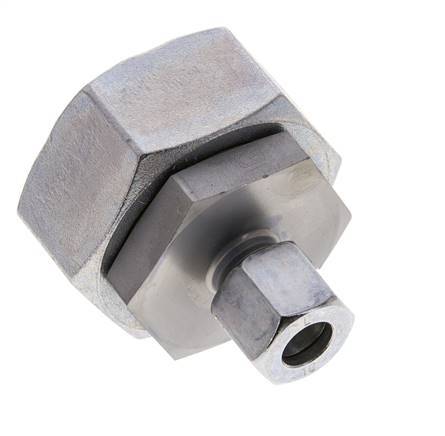 10L & 35L Zink plated Steel Straight Cutting Fitting with Swivel 160 bar NBR O-ring Sealing Cone ISO 8434-1
