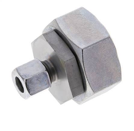 10L & 35L Zink plated Steel Straight Cutting Fitting with Swivel 160 bar NBR O-ring Sealing Cone ISO 8434-1