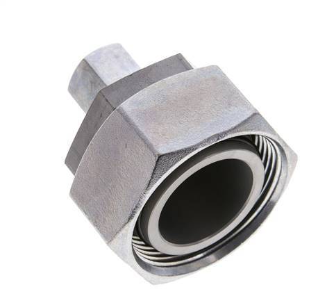 10L & 35L Zink plated Steel Straight Cutting Fitting with Swivel 160 bar NBR O-ring Sealing Cone ISO 8434-1