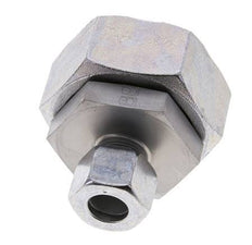 12L & 35L Zink plated Steel Straight Cutting Fitting with Swivel 160 bar NBR O-ring Sealing Cone ISO 8434-1