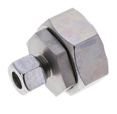 12L & 35L Zink plated Steel Straight Cutting Fitting with Swivel 160 bar NBR O-ring Sealing Cone ISO 8434-1