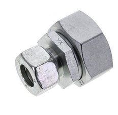 18L & 35L Zink plated Steel Straight Cutting Fitting with Swivel 160 bar NBR O-ring Sealing Cone ISO 8434-1