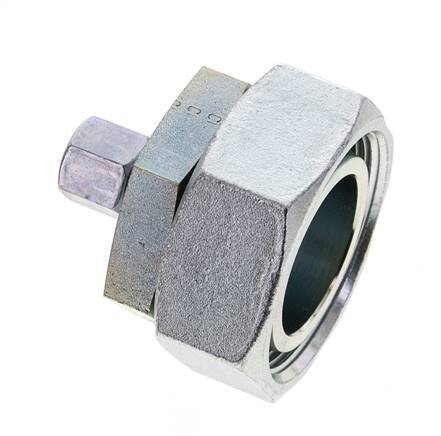 8L & 42L Zink plated Steel Straight Cutting Fitting with Swivel 160 bar NBR O-ring Sealing Cone ISO 8434-1