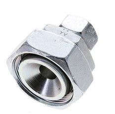 18L & 42L Zink plated Steel Straight Cutting Fitting with Swivel 160 bar NBR O-ring Sealing Cone ISO 8434-1