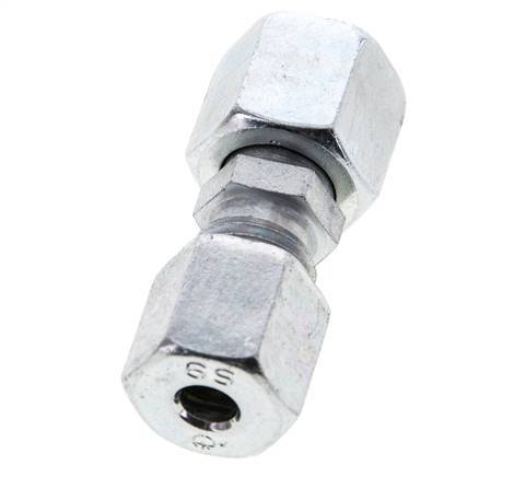 6S & 8S Zink plated Steel Straight Cutting Fitting with Swivel 630 bar NBR O-ring Sealing Cone ISO 8434-1