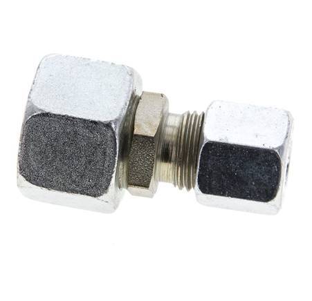 8S & 14S Zink plated Steel Straight Cutting Fitting with Swivel 630 bar NBR O-ring Sealing Cone ISO 8434-1