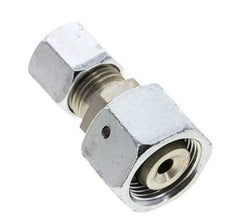 8S & 14S Zink plated Steel Straight Cutting Fitting with Swivel 630 bar NBR O-ring Sealing Cone ISO 8434-1