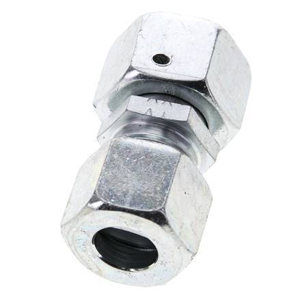 14S & 16S Zink plated Steel Straight Cutting Fitting with Swivel 400 bar NBR O-ring Sealing Cone ISO 8434-1