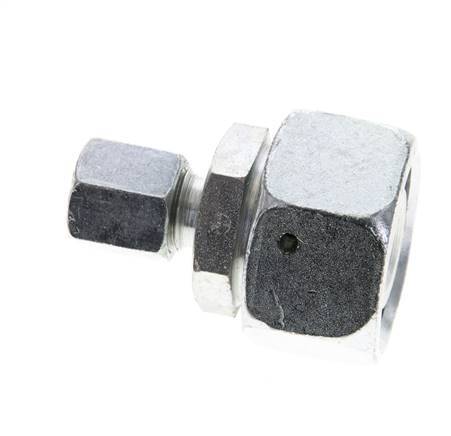 6S & 20S Zink plated Steel Straight Cutting Fitting with Swivel 400 bar NBR O-ring Sealing Cone ISO 8434-1