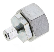6S & 30S Zink plated Steel Straight Cutting Fitting with Swivel 400 bar NBR O-ring Sealing Cone ISO 8434-1