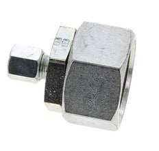 6S & 30S Zink plated Steel Straight Cutting Fitting with Swivel 400 bar NBR O-ring Sealing Cone ISO 8434-1