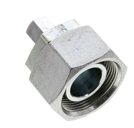 6S & 30S Zink plated Steel Straight Cutting Fitting with Swivel 400 bar NBR O-ring Sealing Cone ISO 8434-1