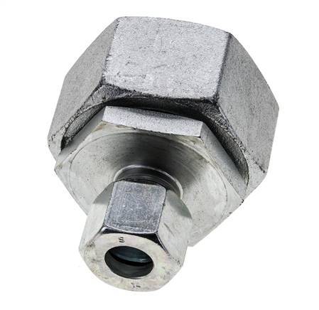 14S & 38S Zink plated Steel Straight Cutting Fitting with Swivel 315 bar NBR O-ring Sealing Cone ISO 8434-1