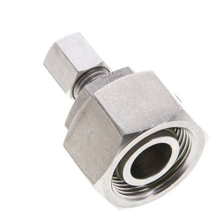 6L & 18L Stainless Steel Straight Cutting Fitting with Swivel 315 bar FKM O-ring Sealing Cone ISO 8434-1