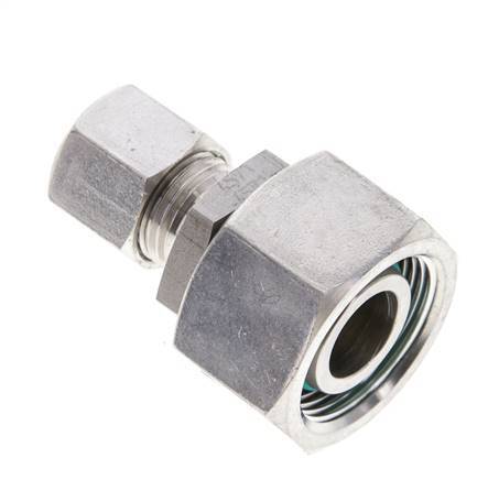 10L & 18L Stainless Steel Straight Cutting Fitting with Swivel 315 bar FKM O-ring Sealing Cone ISO 8434-1