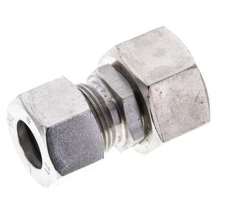 15L & 18L Stainless Steel Straight Cutting Fitting with Swivel 315 bar FKM O-ring Sealing Cone ISO 8434-1