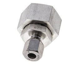 8L & 22L Stainless Steel Straight Cutting Fitting with Swivel 160 bar FKM O-ring Sealing Cone ISO 8434-1