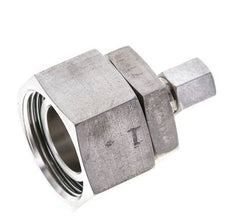 6L & 28L Stainless Steel Straight Cutting Fitting with Swivel 160 bar FKM O-ring Sealing Cone ISO 8434-1