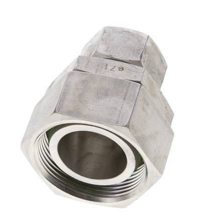 18L & 35L Stainless Steel Straight Cutting Fitting with Swivel 160 bar FKM O-ring Sealing Cone ISO 8434-1