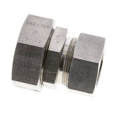 35L & 42L Stainless Steel Straight Cutting Fitting with Swivel 160 bar FKM O-ring Sealing Cone ISO 8434-1