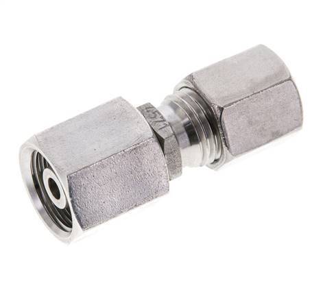 6S & 8S Stainless Steel Straight Cutting Fitting with Swivel 630 bar FKM O-ring Sealing Cone ISO 8434-1