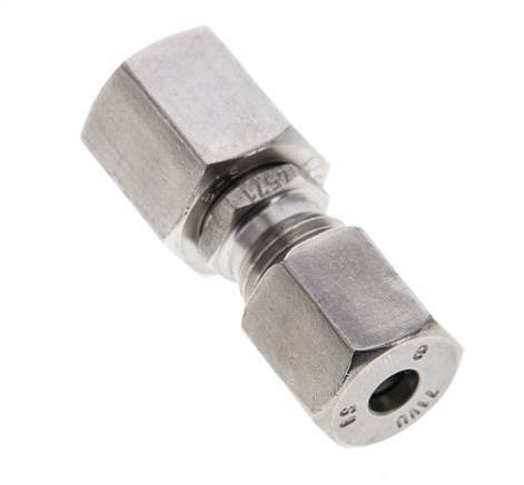 6S & 8S Stainless Steel Straight Cutting Fitting with Swivel 630 bar FKM O-ring Sealing Cone ISO 8434-1