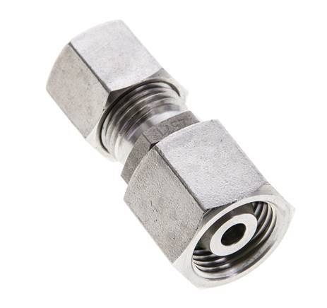 8S & 10S Stainless Steel Straight Cutting Fitting with Swivel 630 bar FKM O-ring Sealing Cone ISO 8434-1