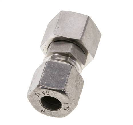 10S & 12S Stainless Steel Straight Cutting Fitting with Swivel 630 bar FKM O-ring Sealing Cone ISO 8434-1