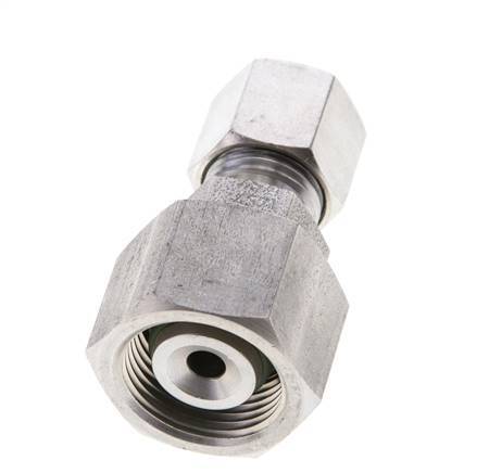 8S & 14S Stainless Steel Straight Cutting Fitting with Swivel 630 bar FKM O-ring Sealing Cone ISO 8434-1