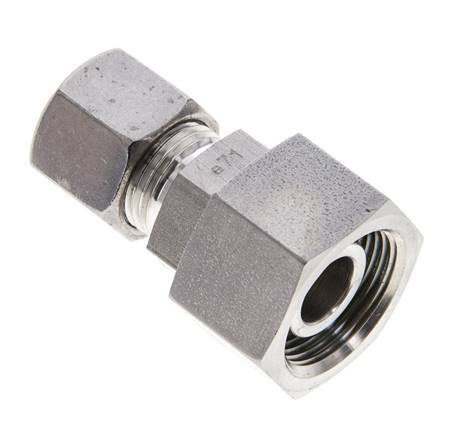 10S & 16S Stainless Steel Straight Cutting Fitting with Swivel 400 bar FKM O-ring Sealing Cone ISO 8434-1