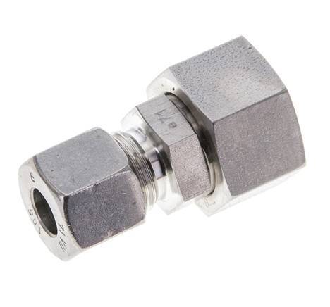 10S & 16S Stainless Steel Straight Cutting Fitting with Swivel 400 bar FKM O-ring Sealing Cone ISO 8434-1