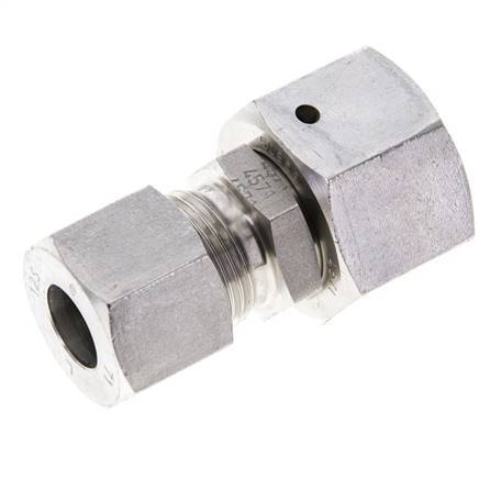 12S & 16S Stainless Steel Straight Cutting Fitting with Swivel 400 bar FKM O-ring Sealing Cone ISO 8434-1