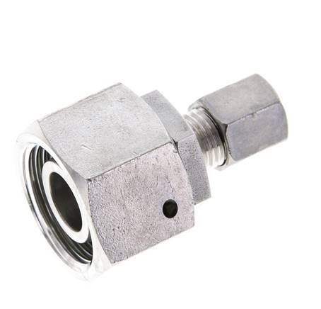 6S & 20S Stainless Steel Straight Cutting Fitting with Swivel 400 bar FKM O-ring Sealing Cone ISO 8434-1