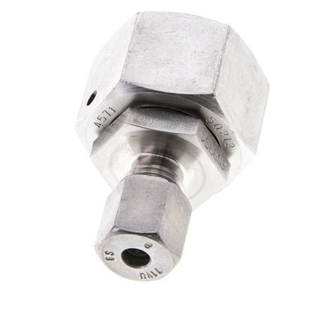 6S & 20S Stainless Steel Straight Cutting Fitting with Swivel 400 bar FKM O-ring Sealing Cone ISO 8434-1