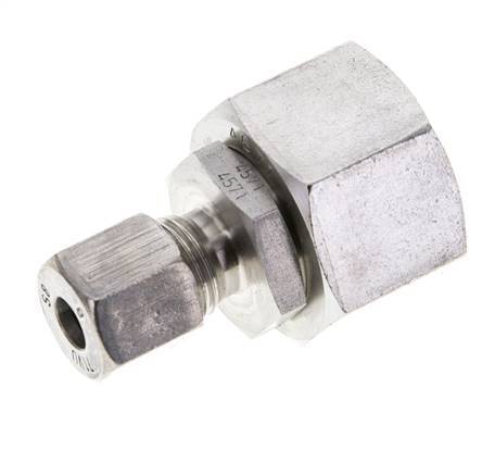 8S & 20S Stainless Steel Straight Cutting Fitting with Swivel 400 bar FKM O-ring Sealing Cone ISO 8434-1