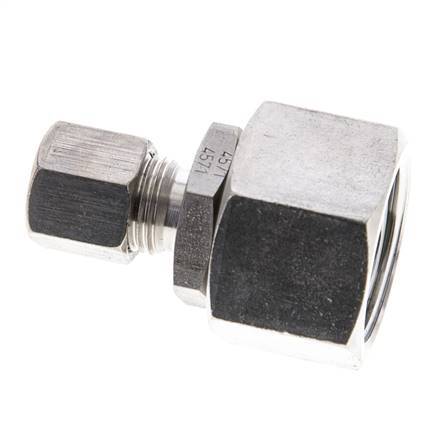 8S & 20S Stainless Steel Straight Cutting Fitting with Swivel 400 bar FKM O-ring Sealing Cone ISO 8434-1