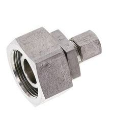 8S & 25S Stainless Steel Straight Cutting Fitting with Swivel 400 bar FKM O-ring Sealing Cone ISO 8434-1