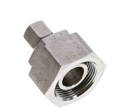 8S & 25S Stainless Steel Straight Cutting Fitting with Swivel 400 bar FKM O-ring Sealing Cone ISO 8434-1