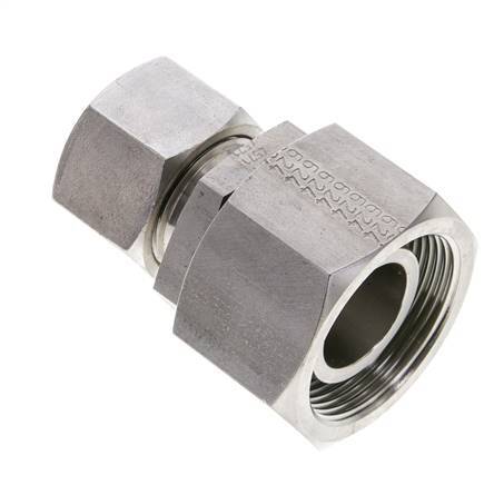 20S & 30S Stainless Steel Straight Cutting Fitting with Swivel 400 bar FKM O-ring Sealing Cone ISO 8434-1