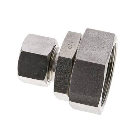 20S & 38S Stainless Steel Straight Cutting Fitting with Swivel 315 bar FKM O-ring Sealing Cone ISO 8434-1