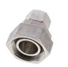 20S & 38S Stainless Steel Straight Cutting Fitting with Swivel 315 bar FKM O-ring Sealing Cone ISO 8434-1