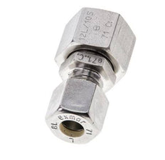 8L & 12L Stainless Steel Straight Compression Fitting with Swivel 315 bar FKM O-ring Sealing Cone ISO 8434-1