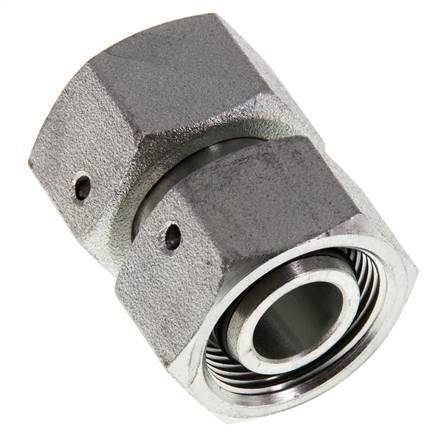 18L Zink plated Steel Straight with Swivel 315 bar NBR O-ring Sealing Cone ISO 8434-1