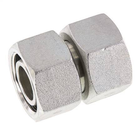 22L Zink plated Steel Straight with Swivel 160 bar NBR O-ring Sealing Cone ISO 8434-1