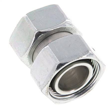 35L Zink plated Steel Straight with Swivel 160 bar NBR O-ring Sealing Cone ISO 8434-1